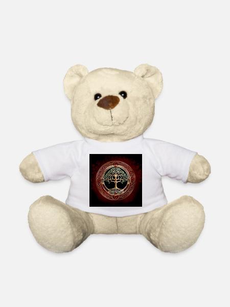 Arbre de vie élégant et noble avec nœud celtique. - Nounours - blanc