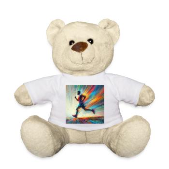 Homme qui court 3 - Nounours - blanc - Devant