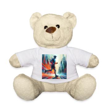 Homme qui court 4 - Nounours - blanc - Devant