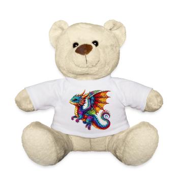 Dragon - Teddy Bear - white - Front