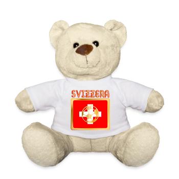 Schweizer Italienischer Fußball - Teddy - Weiß - Vorne