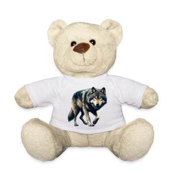 Loup - Nounours - blanc - Devant