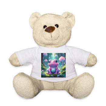 Frog in the enchanted forest - Teddy Bear - white - Front