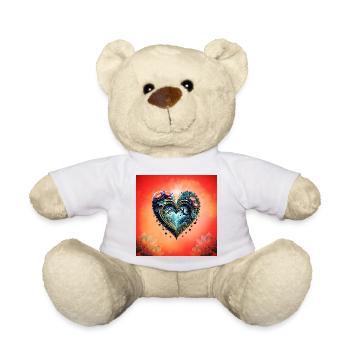 Wunderbares Herz der Natur. - Teddy - Weiß - Vorne