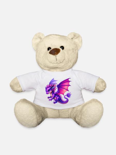 Drache - Teddy - Weiß
