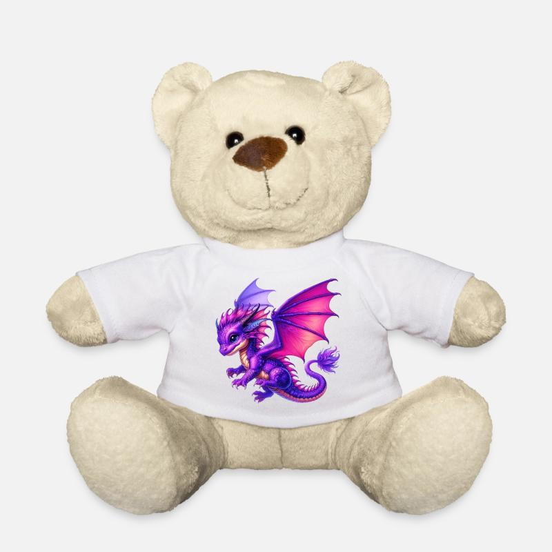 Drache - Teddy - Weiß