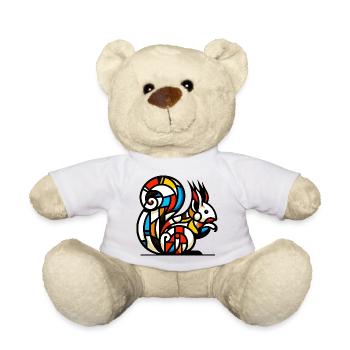 Squirrel - Teddy Bear - white - Front