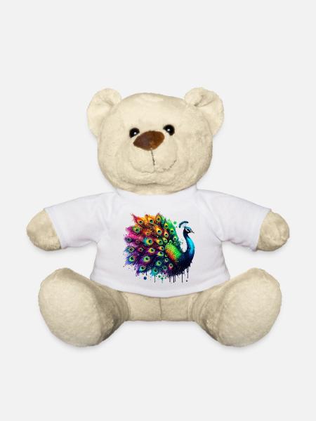 Pfau - Teddy - Weiß