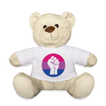 LGBTQ Pride Month - Fighting for Bisexual Equality - Teddy Bear - white - Front