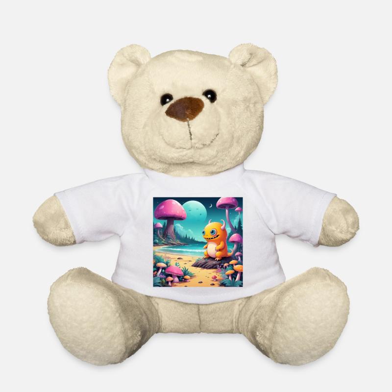 Kleines Monster am Märchenstrand - Teddy - Weiß