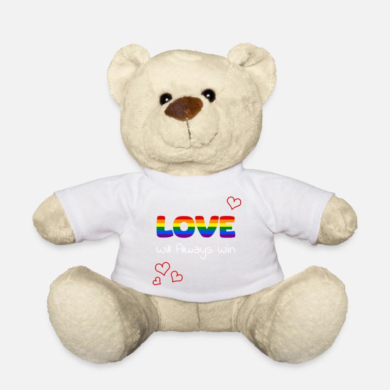 Love Wins Pride Rainbow - Teddy - Weiß