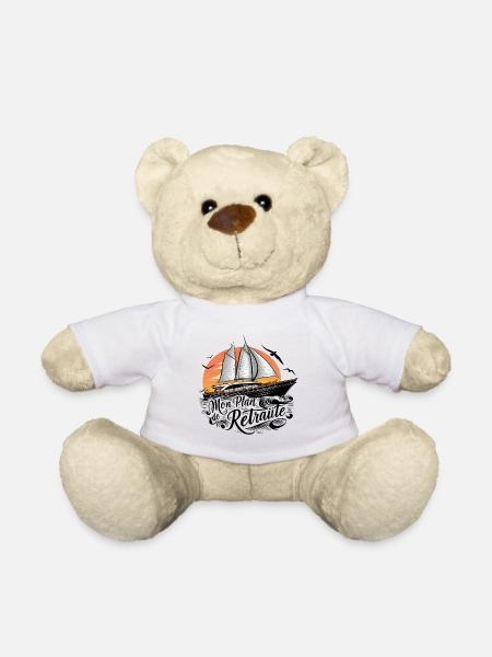 Mein Segelboot-Pensionsplan-Geschenk - Teddy - Weiß