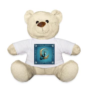 Adorable fantasy cat - Teddy Bear - white - Front