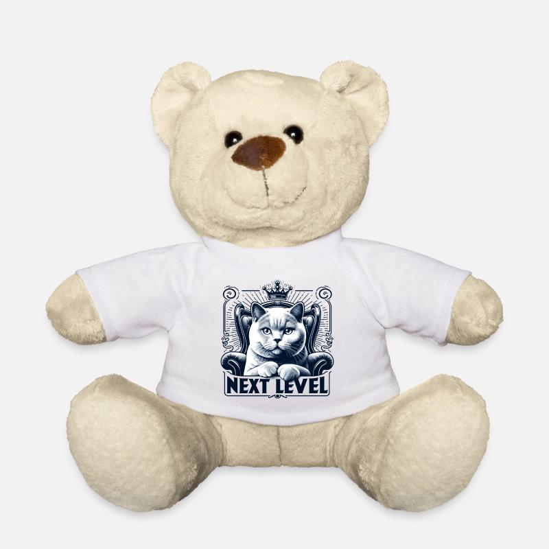 BKH Britisch Kurzhaar Blue Katze Königssessel - Teddy - Weiß