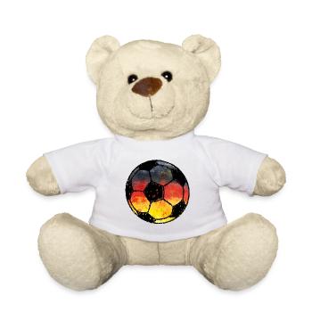 Football Allemagne - noir rouge or - Nounours - blanc - Devant