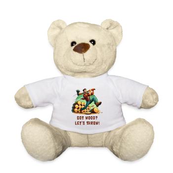 Tu as du bois ? Allons lancer ! Loi sur le sport - Nounours - blanc - Devant