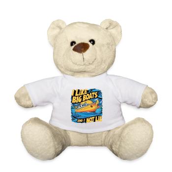 J’aime les gros bateaux et je ne peux pas mentir la conception de chemises - Nounours - blanc - Devant