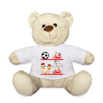 AUTRICHE Poulets Football - Nounours - blanc - Devant