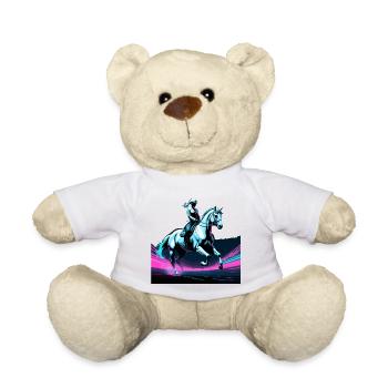 Dressage Équitation Cheval Dynamic Gift - Nounours - blanc - Devant