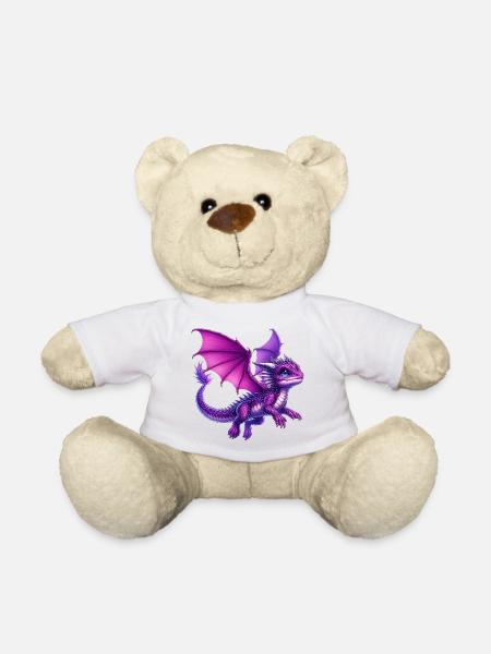 Drache - Teddy - Weiß