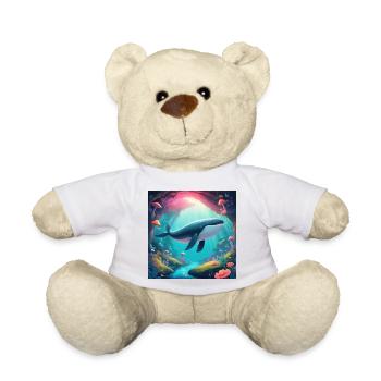 Fliegender Wal - Teddy - Weiß - Vorne
