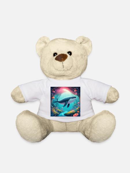 Fliegender Wal - Teddy - Weiß