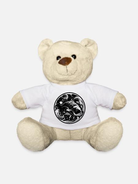Fisch Zeichnung - Teddy - Weiß