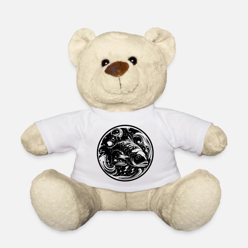 Fisch Zeichnung - Teddy - Weiß