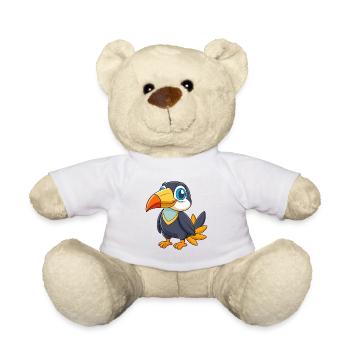 Toucan Cute Mascot Cartoon Character Kawaii - Teddy Bear - white - Front
