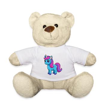 Licorne Mignon Mascotte Personnage De Dessin Animé Kawaii - Nounours - blanc - Devant