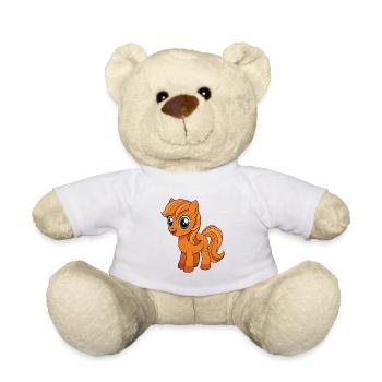 Pony Cute Mascot Cartoon Character Kawaii - Teddy Bear - white - Front