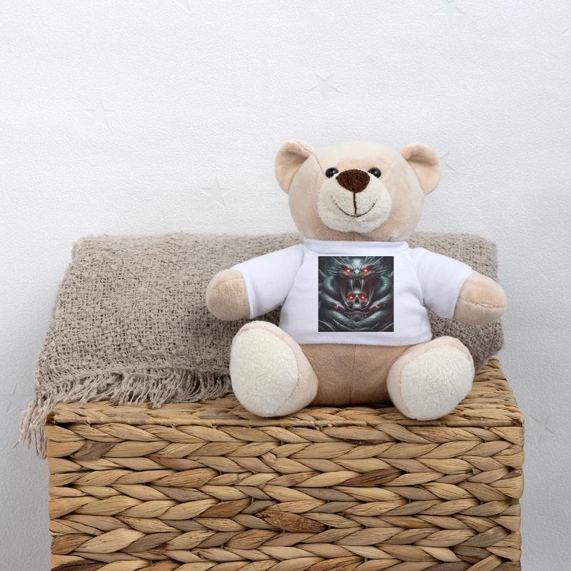Skull devoured by snakes Teddy Bear