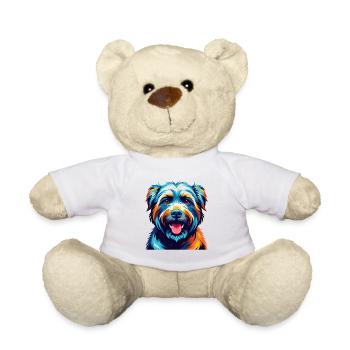 Glen Of Imaal Terrier Dog Breed Cartoon Kawaii - Teddy Bear - white - Front