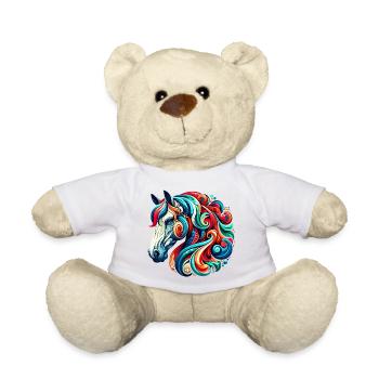Horse - Teddy Bear - white - Front