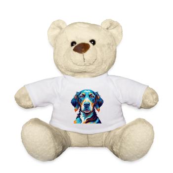 Hannover Windhund Hunderasse Bunt Karikatur Kawaii - Teddy - Weiß - Vorne