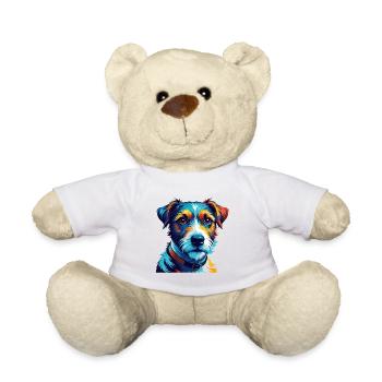 Parson Russell Terrier Hunderasse Karikatur Kawaii - Teddy - Weiß - Vorne