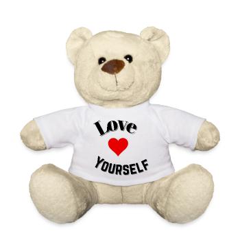 Love yourself - Teddy Bear - white - Front