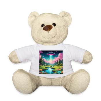 UFO - Teddy Bear - white - Front