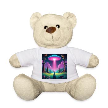 OVNI avec lapin - Nounours - blanc - Devant