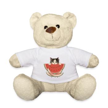 Délice de pastèque Chat - Nounours - blanc - Devant