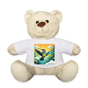 Hummingbird - Teddy Bear - white - Front
