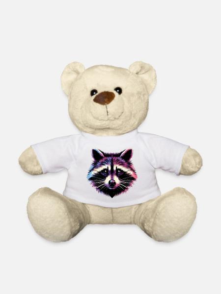 Waschbär - Teddy - Weiß