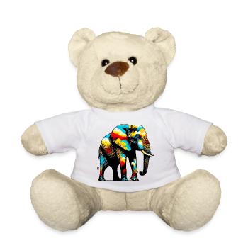 Éléphant - Nounours - blanc - Devant