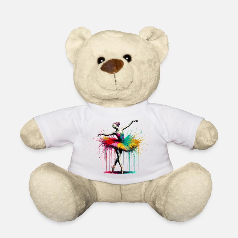 Balletttänzerin mit Tutu - Teddy - Weiß