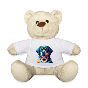 Spanische Dogge Hunderasse Bunte Karikatur Kawaii - Teddy - Weiß - Vorne