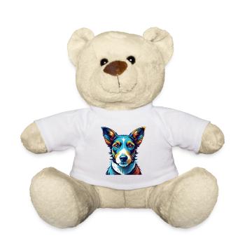 Renard Terrier Lisse Race Chien Dessin Animé Kawaii - Nounours - blanc - Devant