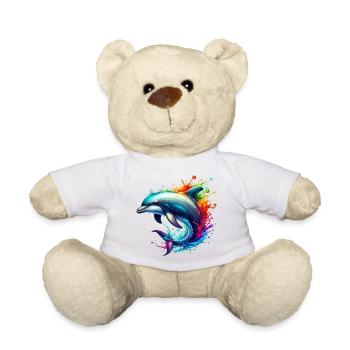 Dolphin - Teddy Bear - white - Front
