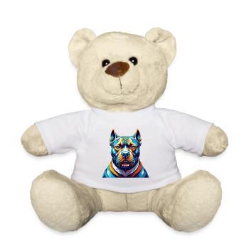Bully Kutta Dog Breed Colorful Cartoon Kawaii - Teddy Bear - white - Front