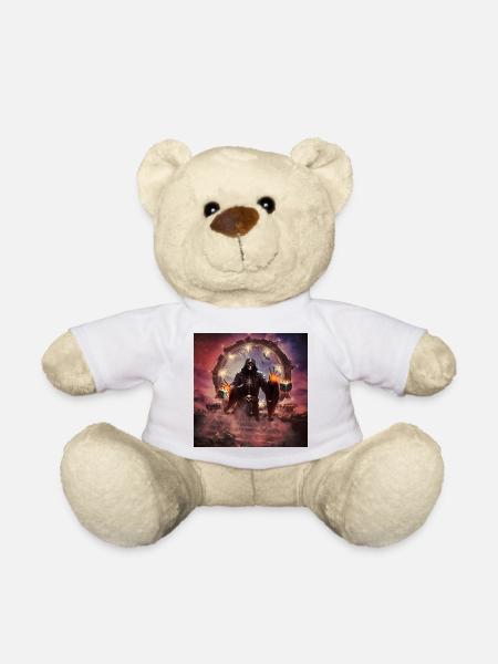 Faszinierende und mystische Kulisse eines Skeletts - Teddy - Weiß