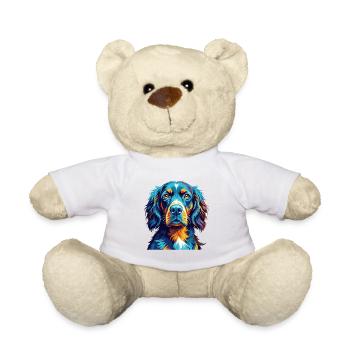 Gordon Setter Chien Race Coloré Dessin animé Kawaii - Nounours - blanc - Devant